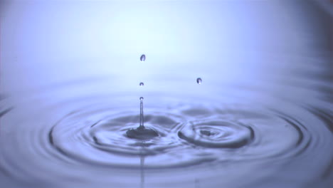 falling drops in super slow motion