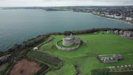 Castillo-Pendennis-En-Falmouth,-Cornualles,-Inglaterra