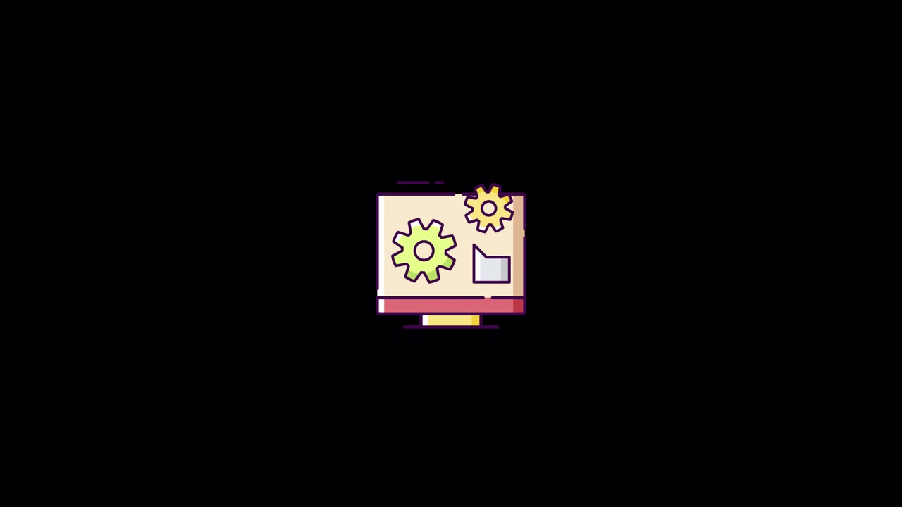 IT engineering Icon animation Alpha