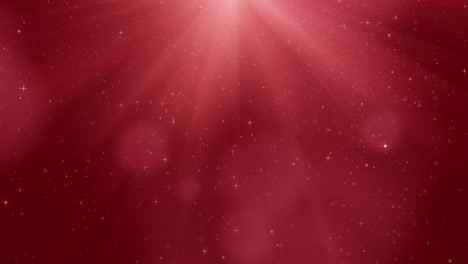 a red christmas-themed background with an abstract shimmering, celestial rays that exude a divine blessing and the radiant glow of god's light