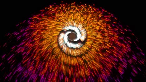 fireworks pinwheel catherine wheel celebration display 4th july 5th november 4k