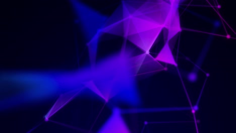fondo geométrico abstracto con líneas y puntos coloridos