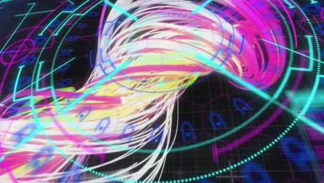 animación del escaneo del alcance y el procesamiento de datos
