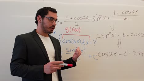 dedicated instructor explaining calculus steps