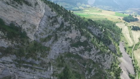 aerial view on top of the mountain