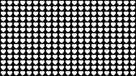onda en los corazones rojos ooping animación