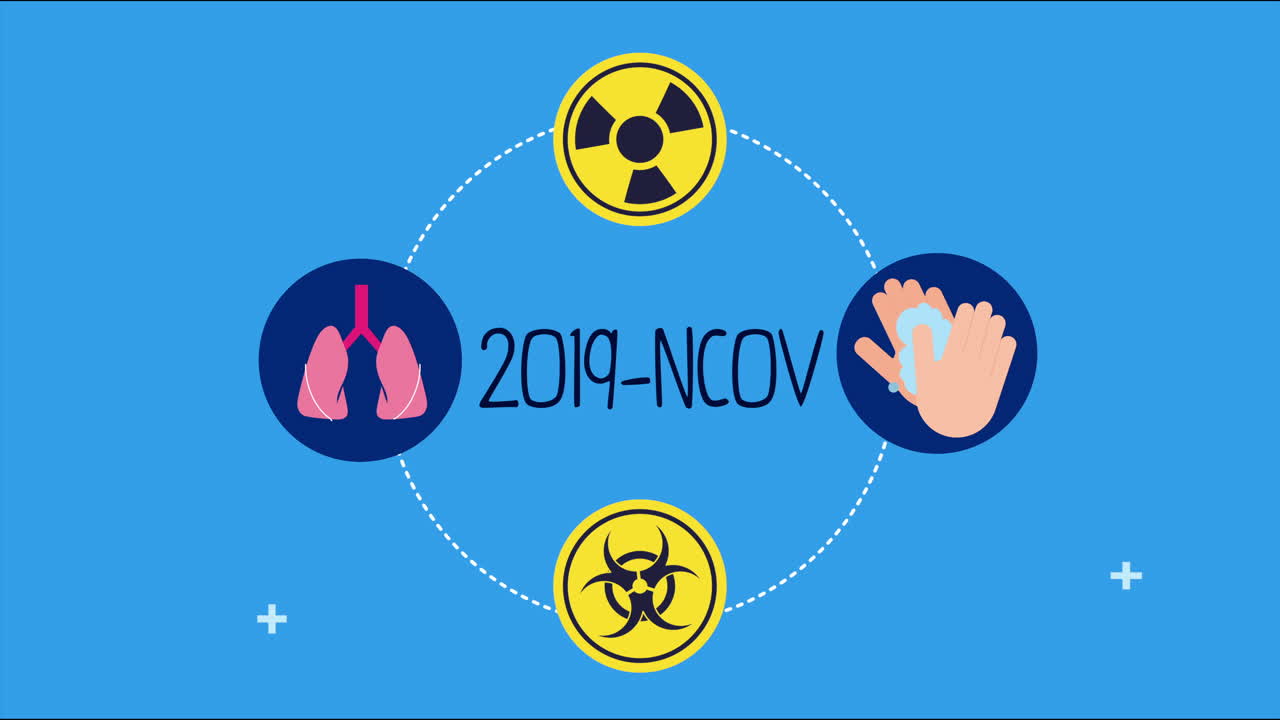코로나19 문자 및 설정 아이콘