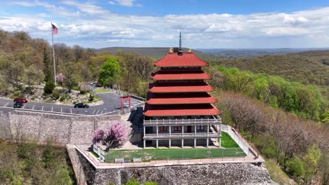 reading pagoda on mount penn, pennsylvania