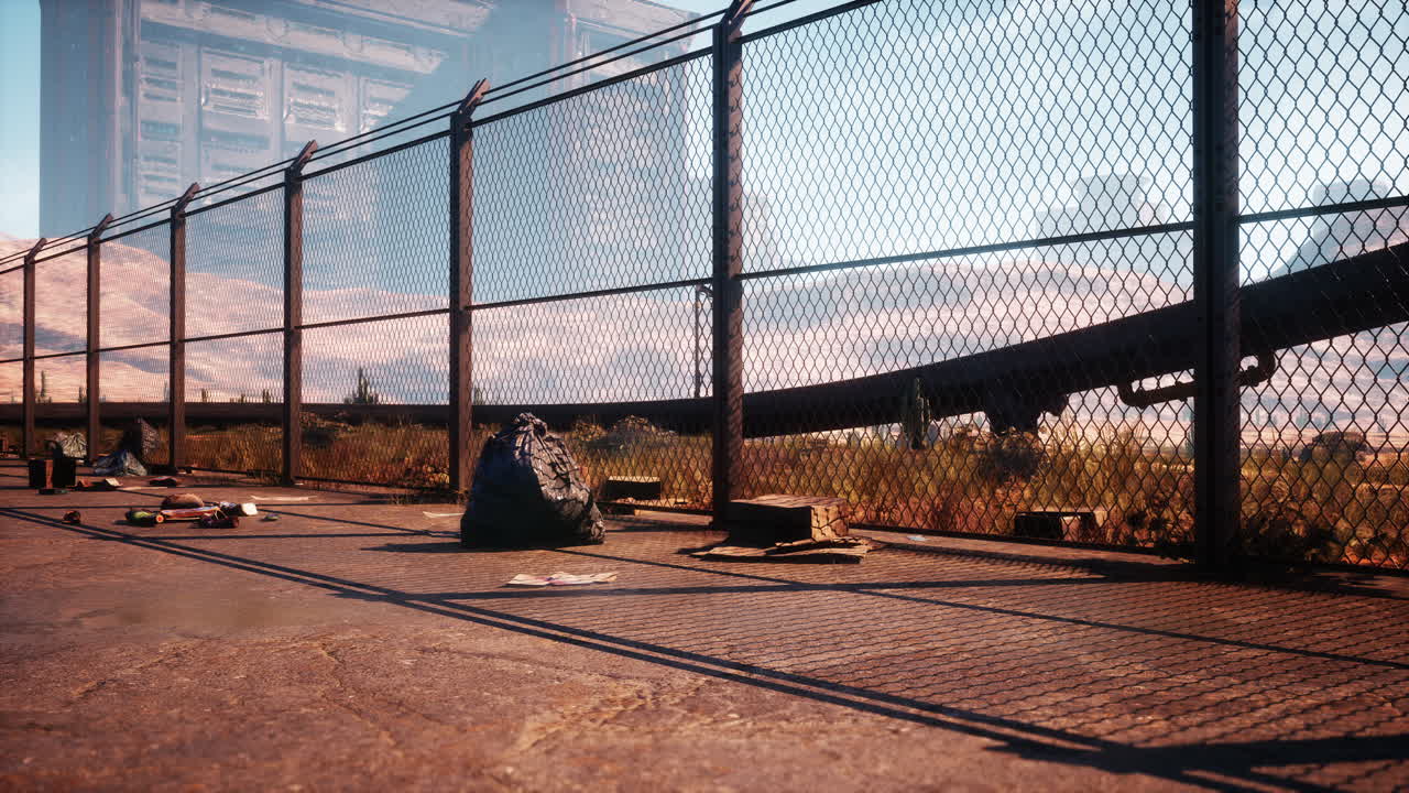 paisaje post-apocalíptico de la ciudad