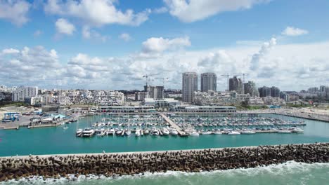 Barcos-Marina-En-Ashkelon-Mar-Del-Sur-De-Israel