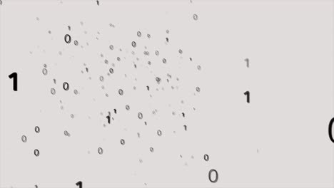 Digital black White binary data scan loop background Stok video