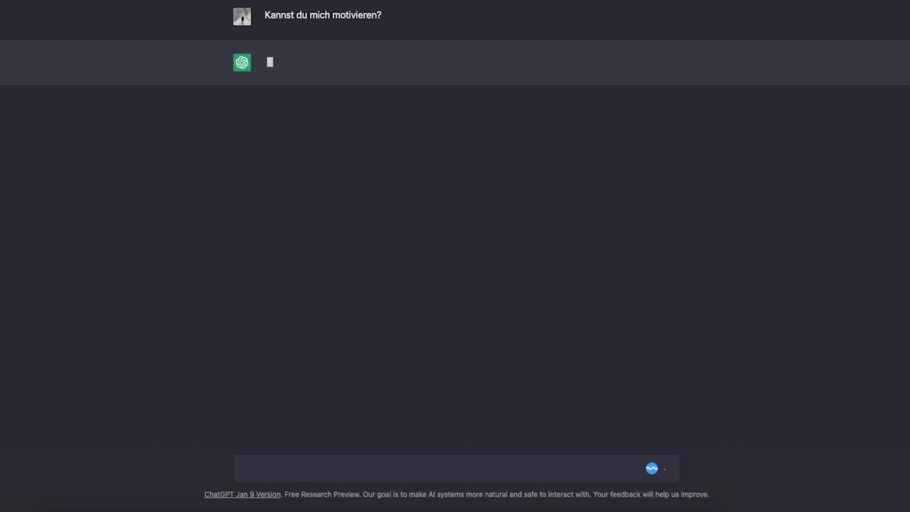 화면의 chatgpt를 통해 ai와 질문하는 인간 상호 작용