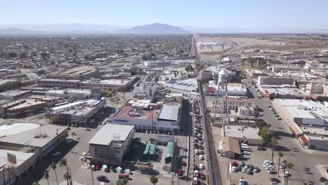 Drone-Volando-Sobre-La-Frontera-De-Mexico-A-Los-Estados-Unidos-De-America