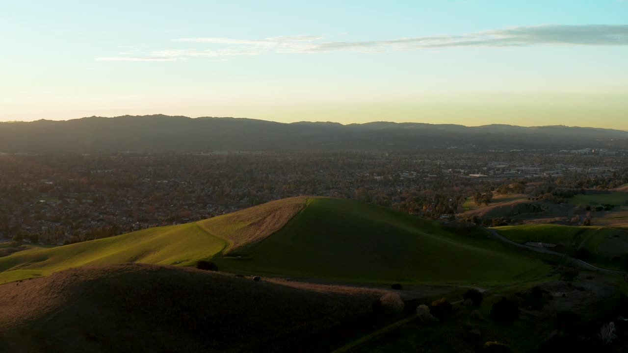 Veduta aerea dello spazio aperto Lime Ridge a Walnut Creek, Concord, Martinez, Pleasant Hill, California, USA