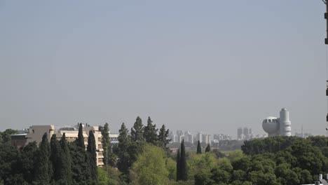 4K-high-resolution-video-of-a-large-distant-pelicans-flock-migrating-and-with-a-blues-sky-background--Israel