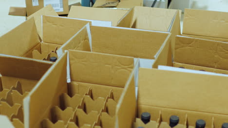 stack bottle of wine in boxes 1