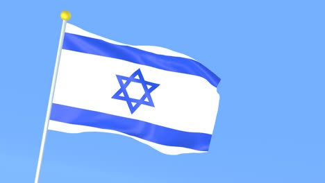 la bandera nacional del mundo, israel