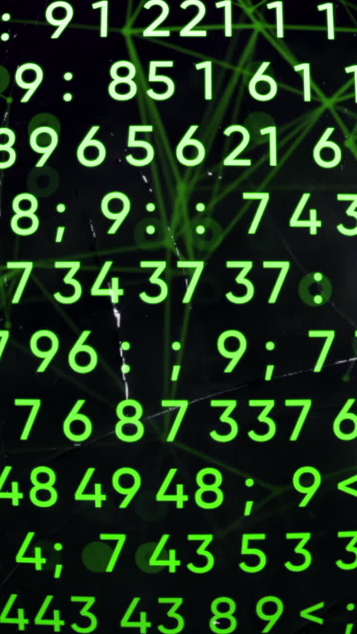 fondo de números digitales abstractos