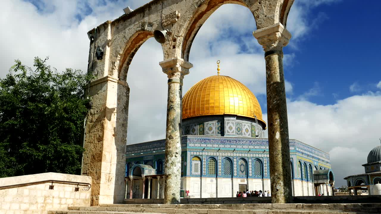 cúpula de la roca en jerusalem sobre el monte del templo