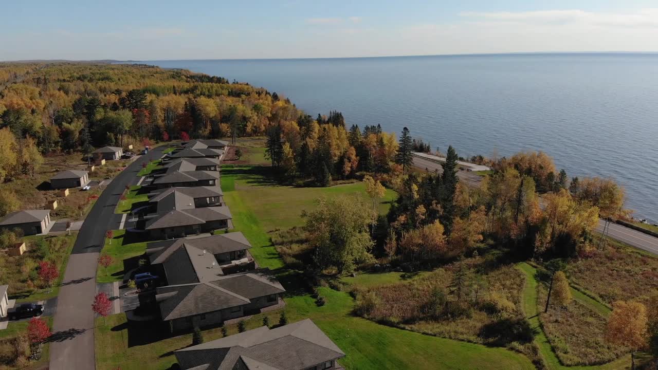 Minnesota Fall Lake Superior Drone