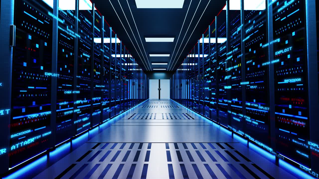 4k digital high speed digital lines travels through fiber optic cables network animation data