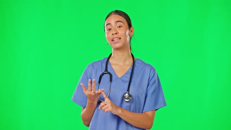 atención médica de asesoramiento, pantalla verde