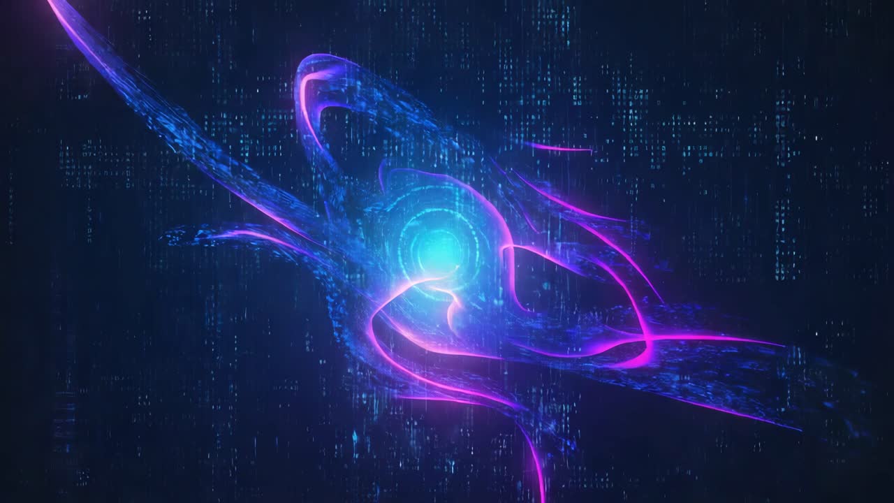 Abstract Neon Energy Flow Background