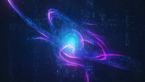 abstract neon energy flow background
