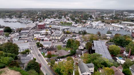 aerial high over mystic connecticut