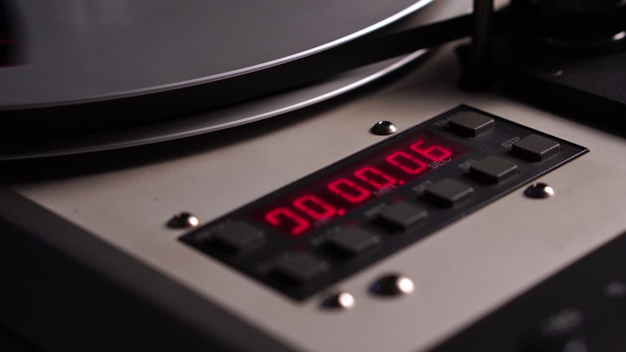 전문적인 마그네토폰 카운터, 릴에서 릴 오디오 테이프 녹음, 클로즈업