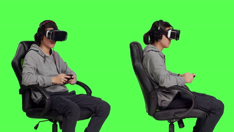 Asian-person-gaming-with-vr-headset