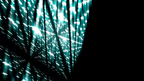 forma de caja cuadrada geométrica abstracta de rompecabezas de color azul patrón brillante fondo girar en movimiento, sin costuras de bucle animación 4k con espacio de copia
