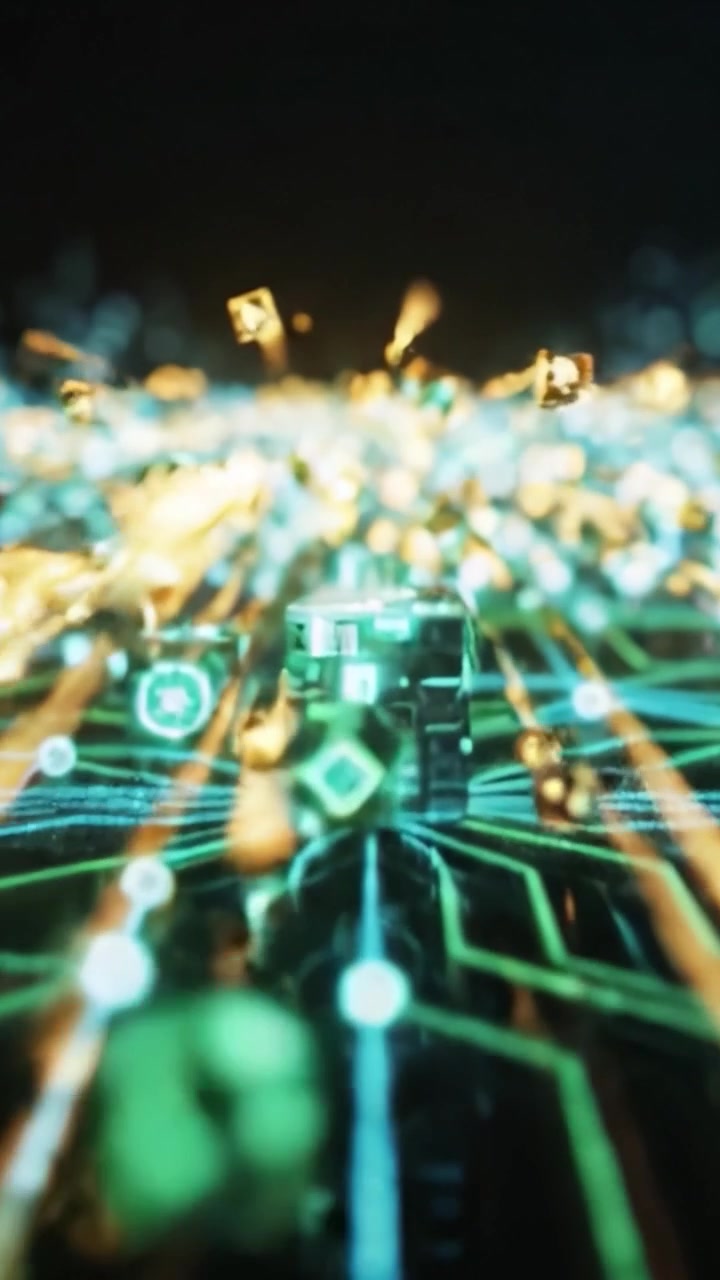 Exploring the Depths of Digital Landscapes: An Immersive Journey Through Vibrant Circuitry and Luminous Connections Revealed in Breathtaking Detail