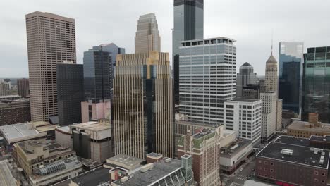 minneapolis minnesota skyline drone video in 4k