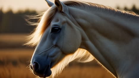 close-up of a horse's head