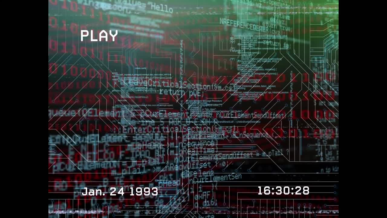 Animation of network of connections over data processing