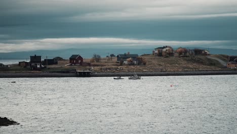 a small fishing village on the fjord