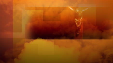 animación de píxeles moviéndose sobre una cruz cristiana y una persona leyendo la santa biblia