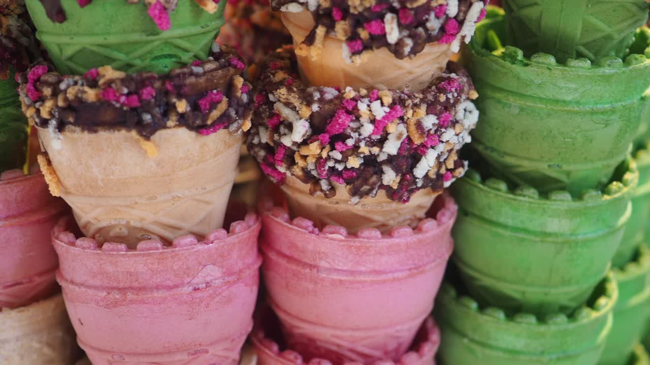 Assortment of Ice Cream Cones