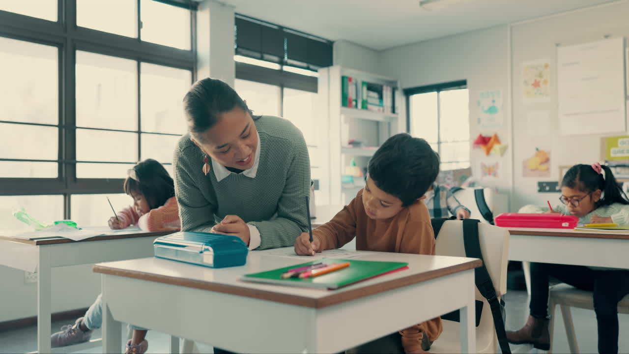 교사, 어린이 및 글쓰기