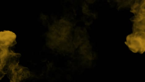 yellow smoke trails.