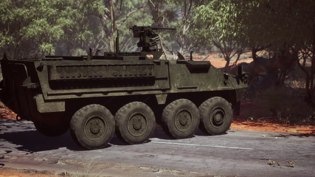 도로 에 있는 장갑 전투 군대  ⁇ 크