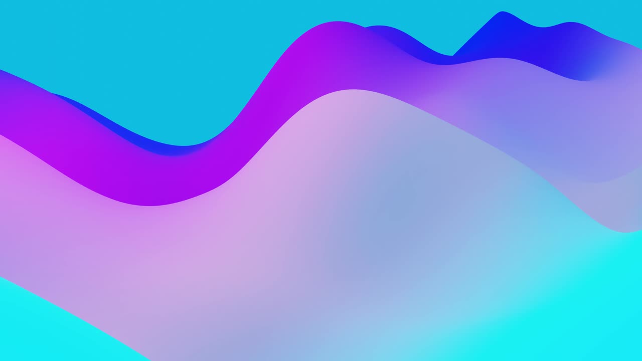 4k bucle sin costuras con gradientes azules fluidos abstractos, superficie ondulada de brillo interno. hermosos gradientes de color como fondo líquido abstracto, animación suave. 3d en estilo moderno plano agradable