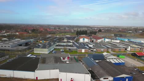 The-historical-city-of-Middelburg-with-in-the-foreground-a-canal-and-industrial-area