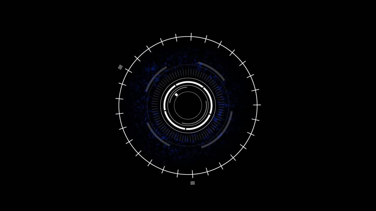 Circle hud futuristic sci fi circle elements appearing artificial intelligence service setup tech