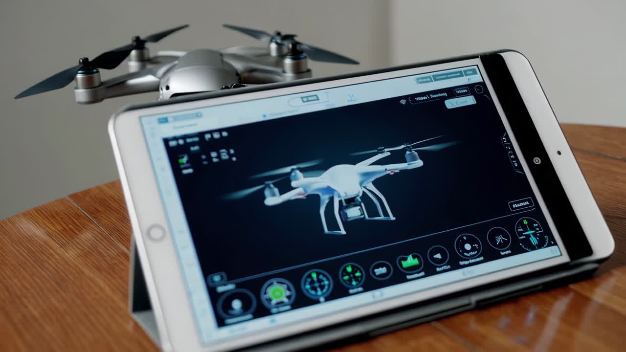 Drone Control Tablet Interface