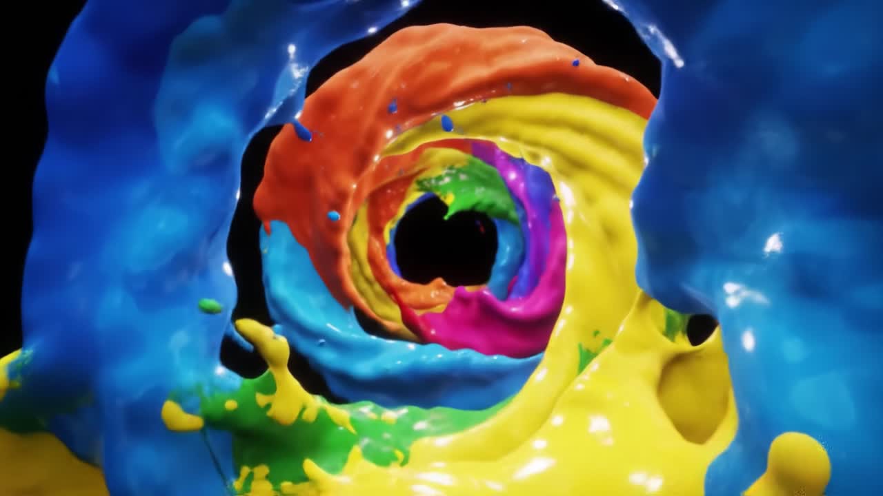 Colorful Liquid Swirl