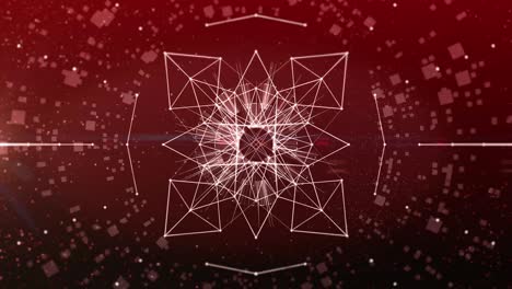 Techno fuelled red link dance background lines