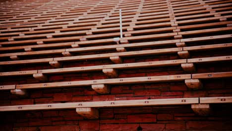 shot at red rocks amphitheatre, close up of the seemingly endless seating