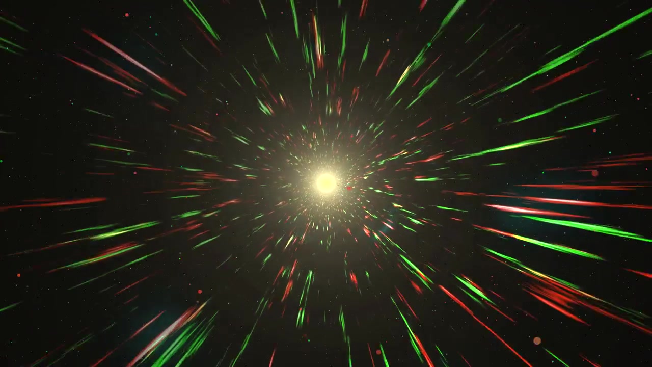 4K 3D abstraktní pohyblivé high-tech linky, koncept pro cestování časoprostorem, warp rychlost, budoucí doprava